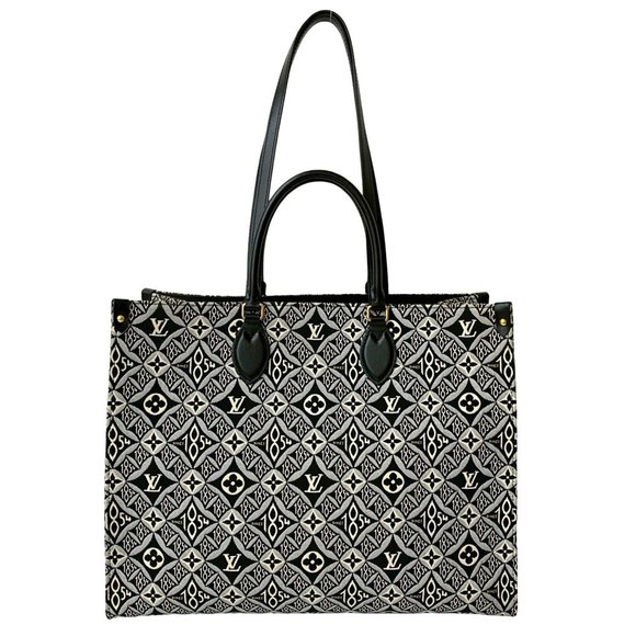 Unused LOUIS VUITTON On the Go GM Since 1854 Monogram Jacquard Leather Tote Bag - Picture 1 of 10